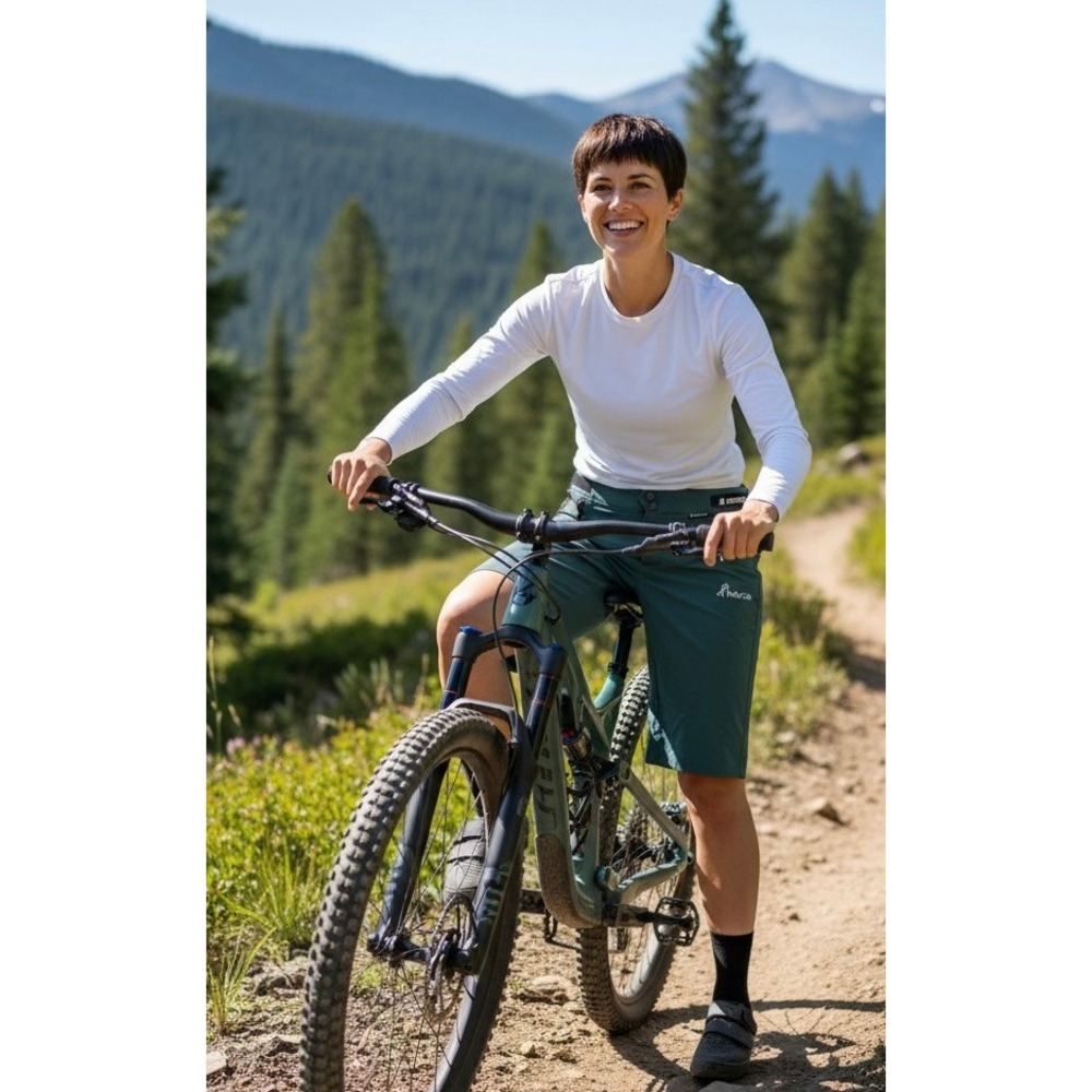 Dharco Womens Mountain Bike Shorts Teal Green Size Large Gorpcore Aussie